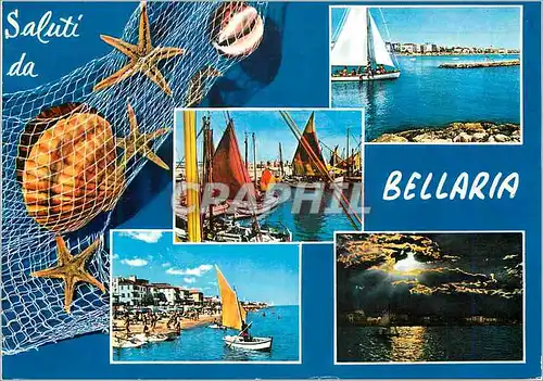 Moderne Karte Saluti da Bellaria