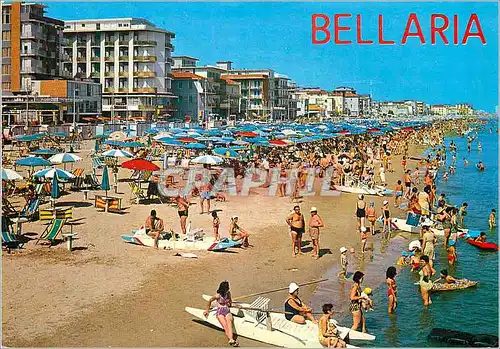 Moderne Karte Bellaria La plage Der Strand