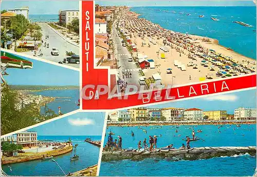 Moderne Karte Saluti da Bellaria