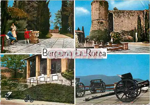 Moderne Karte Bergamo La Rocca Canon Militaria