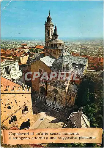 Moderne Karte Bergamo Chapelle Colleoni et Ste Marie Majeuri