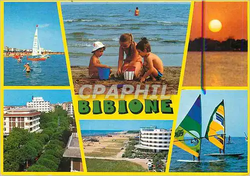 Cartes postales moderne Bibione Vue de la mer et de la plage Coucher de soleil a Pineda