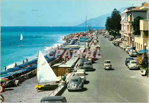 Cartes postales moderne Bordighera Promenade le long de la mer
