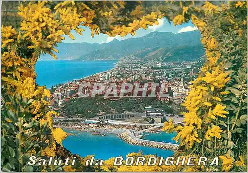 Moderne Karte Bordighera Cote des Fleurs Vue aerienne