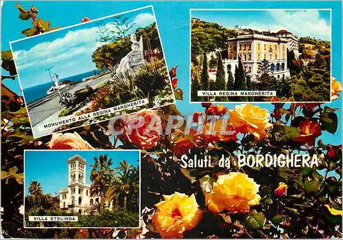 Cartes postales moderne Riviera dei Flori Grusse aus Bordighera
