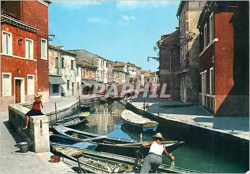 Cartes postales moderne Burano Rio S Mauro Bateau