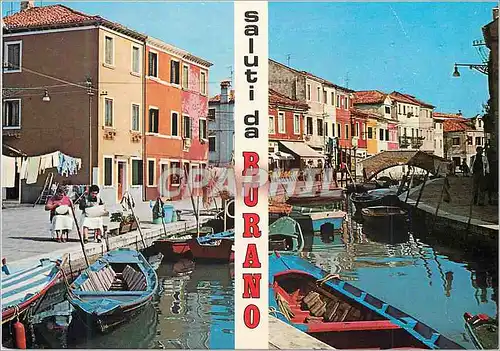 Cartes postales moderne Burano Coins characteristique