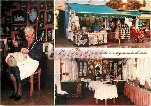 Cartes postales moderne la Perla merletti e artigianado d arle di Bon Renzo Via Galuzzi Burano