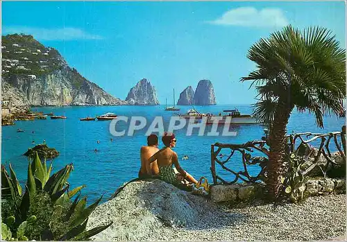 Moderne Karte Capri Petite Marine et Faraglione