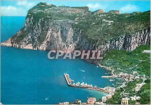 Moderne Karte Capri Vue d en haut