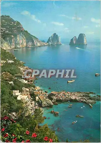Moderne Karte Capri La Petite Marine rue de haut