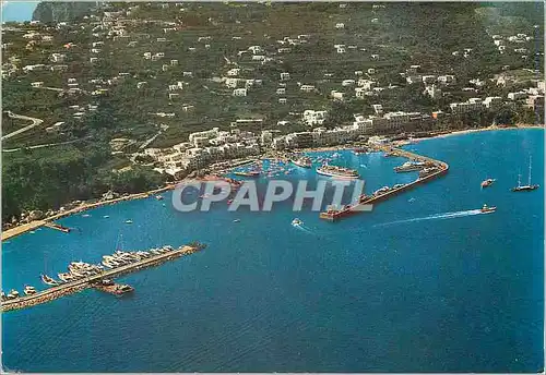 Moderne Karte Capri Vue aerienne Marina Grande et le port