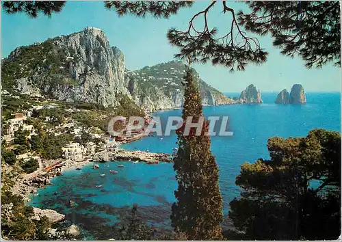 Cartes postales moderne Capri Marina Piccola et les Faraglione