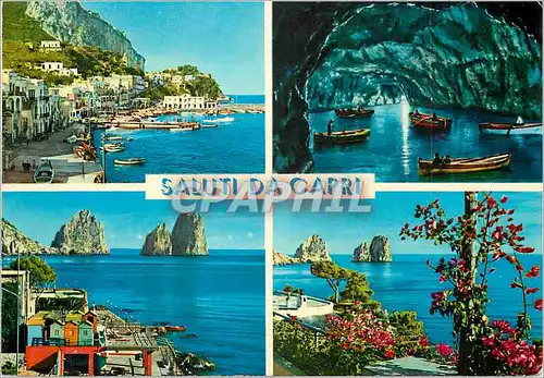 Moderne Karte Saluti da Capri