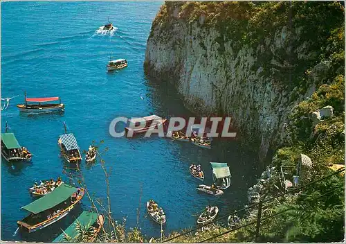 Moderne Karte Capri Entree a la Grotta d Azur