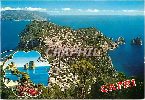 Moderne Karte Capri Panorama