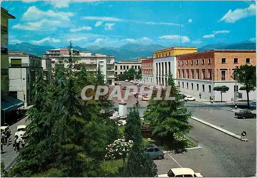 Moderne Karte Cassino place de Gasperi et palais communal