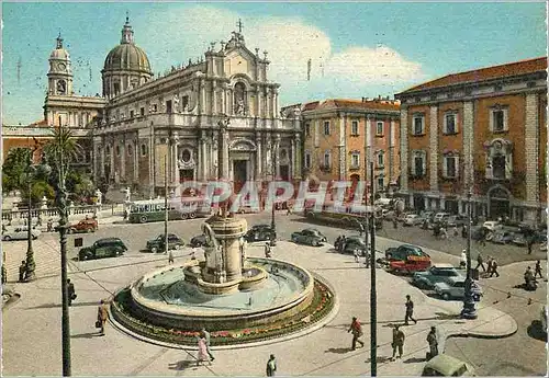 Cartes postales moderne Catania place du dome