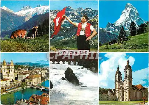 Cartes postales moderne Switzerland bei englberg fahnenschwinger matterhorn