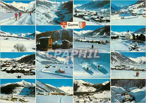 Cartes postales moderne Goms skigebiet wallis blitzingen selkingen biel