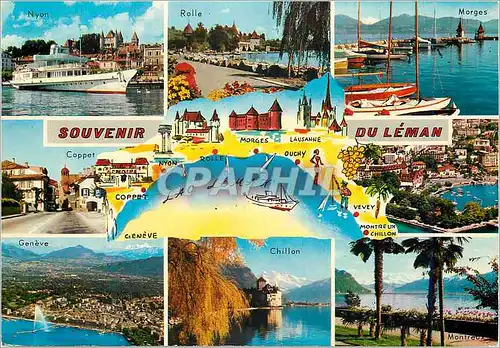 Cartes postales moderne Lac du Leman souvenir