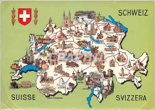 Cartes postales moderne Suisse