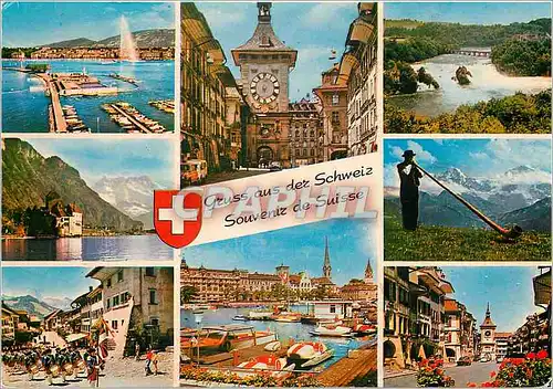 Moderne Karte Suisse souvenir