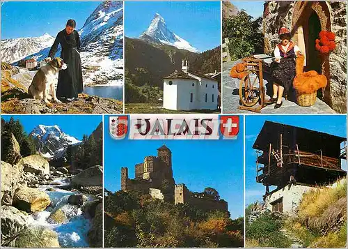 Cartes postales moderne Valais promenade a travers le pays valaisan