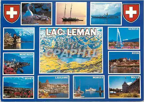 Cartes postales moderne Lac Leman