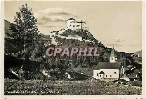 Cartes postales moderne Fontana (1414 m) mit schlooss taresp (1505 m)