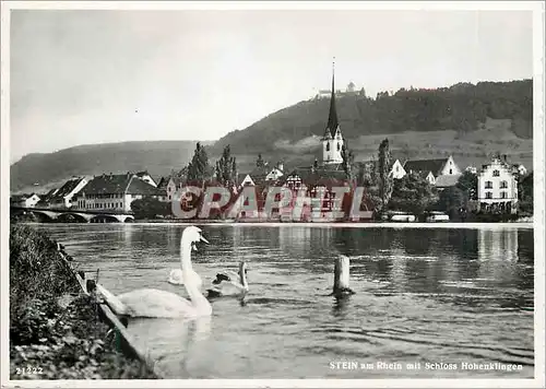 Moderne Karte Stein am Rhein mit schloss hohenklongen