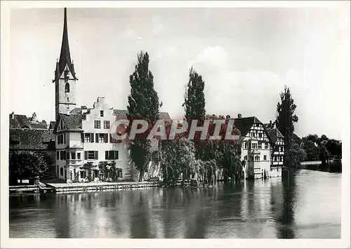 Moderne Karte Stein a Rh Kloster St Georgen gesarntansicht von der Rheinbrucke aus