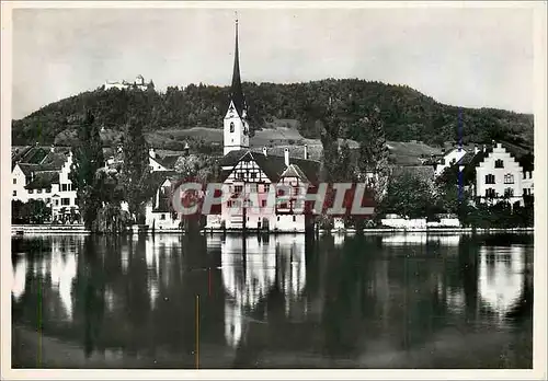 Cartes postales moderne KLoster St Georgen stein a Rh Gesamtansicht der ehem klosteranlage im hintergrund die burg hohen