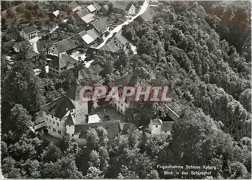 Cartes postales moderne Flugaufnahme schloss kyburg blick in den schlosshof