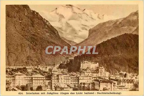 Cartes postales moderne Intelake mit Jungfrau (Gegen das licht haltend nachterscheinung)