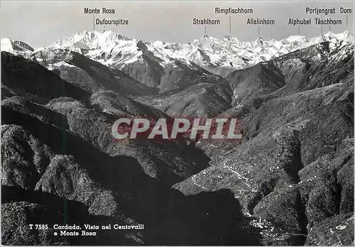 Cartes postales moderne Cardada vista nel centovalli Monte Rosa