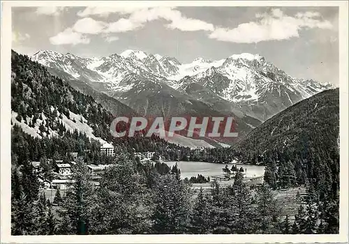 Cartes postales moderne 1208 champex le lac et le grand combin