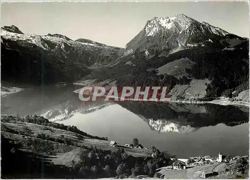 Moderne Karte Wagitalsee mit innerthal Mont Fluhberg (2074 m)