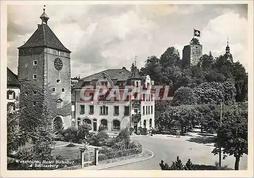 Cartes postales moderne Wasenturm hote lbohnhof schlossberg