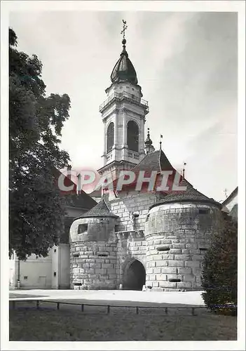 Cartes postales moderne Solothurn gotisches baseltor und barrocker st Ursenturm