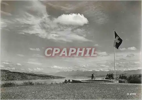 Cartes postales moderne Stiftung im gruene Ruschlikon alpenblick vom Park aus