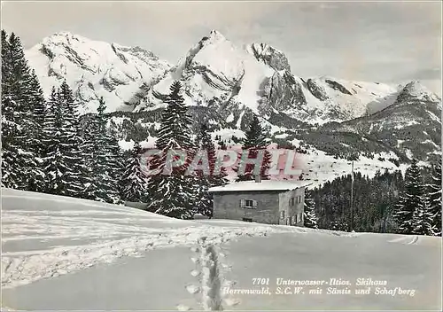 Cartes postales moderne Unterwasser Skihaus