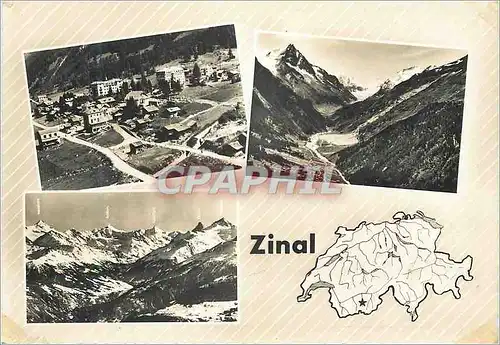 Moderne Karte Zinal