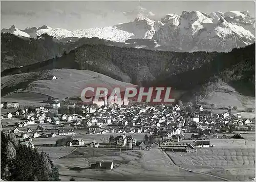 Moderne Karte Einsiedeln Blick auf Glarnisch