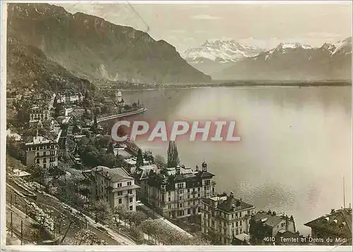 Cartes postales moderne Territet et Dent du Midi