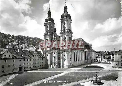 Moderne Karte St Gallen Kathedrale