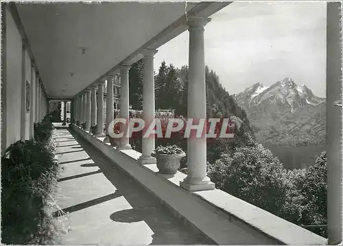 Cartes postales moderne Burgenstock Hotels Blick gegen Pilatus