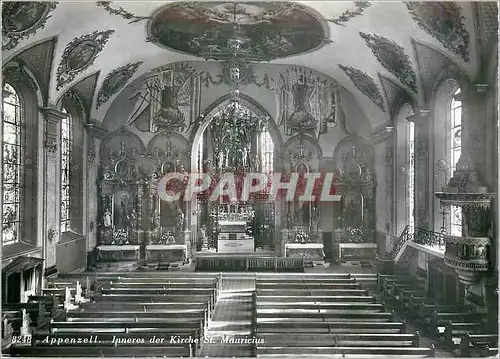Cartes postales moderne Appenzell Inneres der Kirche St Mauricius