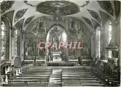 Cartes postales moderne Appenzell Inneres der Kirche St Mauricius