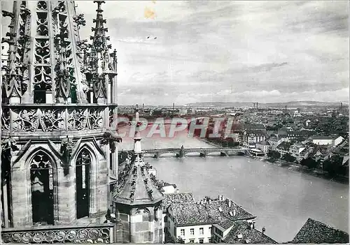 Cartes postales moderne Basel Blick vom Munster
